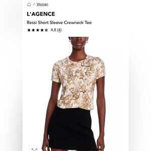 Lagence Short Sleeve Crewneck Tee